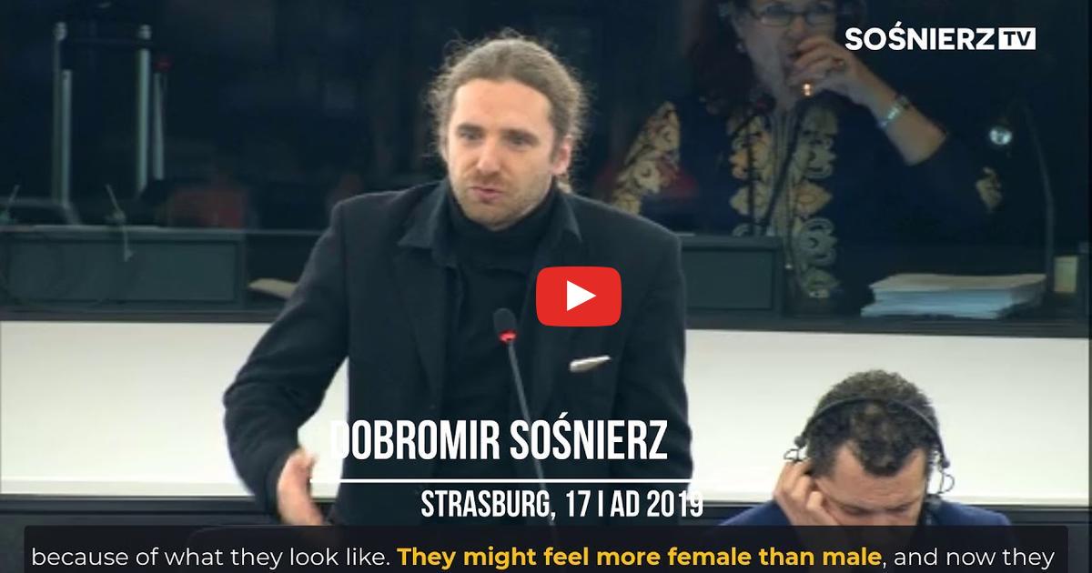 Trolling feministek przez Dobromira Sośnierza.
