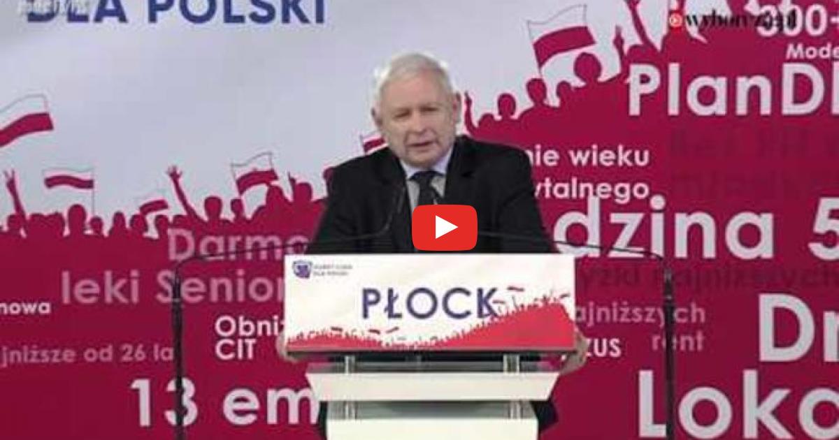 Kaczyński: W przyszłym roku będzie trzynasta emerytura, a w następnym czternasta