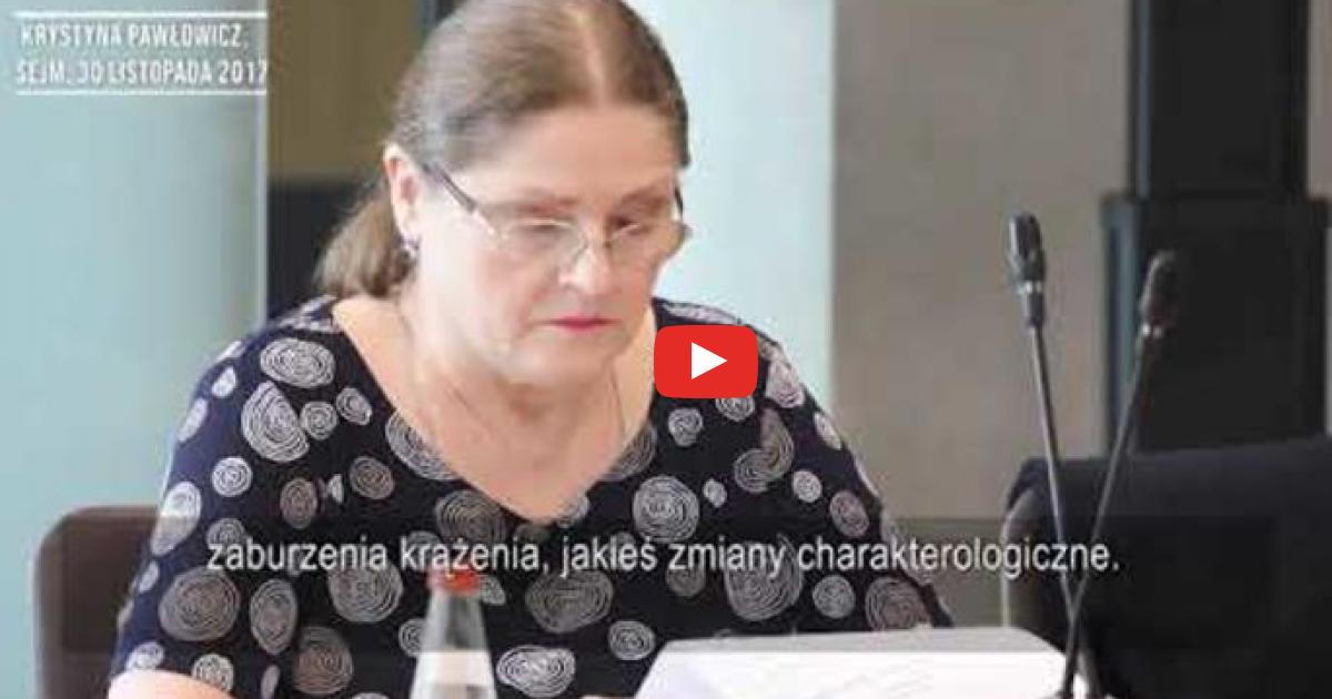 Krystyna Pawłowicz argumentuje, dlaczego nie nadaje się na sędziego TK.