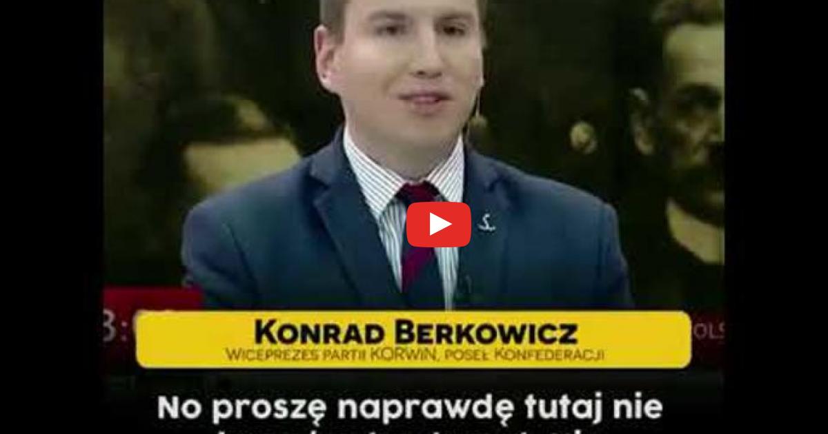 Konrad Berkowicz wyjaśnia propagandzistę PiS Andruszkiewicza.