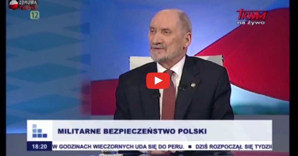 Macierewicz: “Rząd PiS jest najlepszym polskim rządem od 1918 roku.”