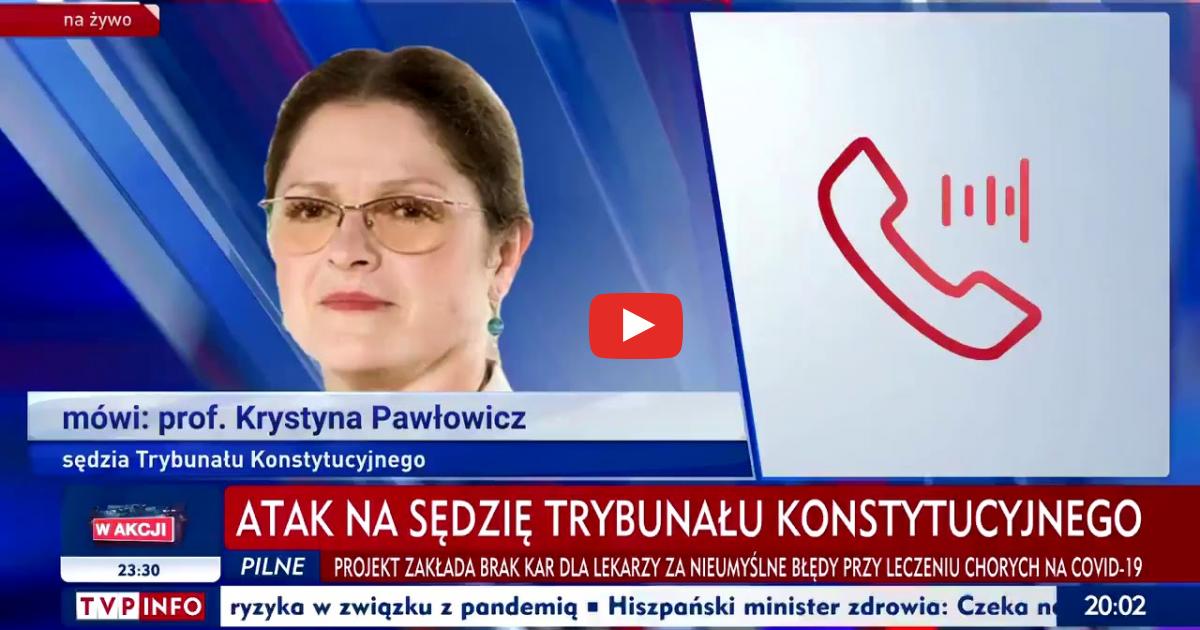 Dwóch mężczyzn zaatakowało Krystynę Pawłowicz pod jej domem! Gorąco po wyroku TK ws. aborcji