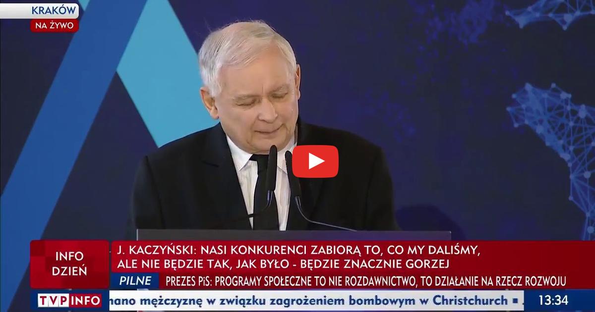 Kaczyński odleciał: Jeżeli opozycja odzyska władzę to demokracja w Polsce będzie niszczona.