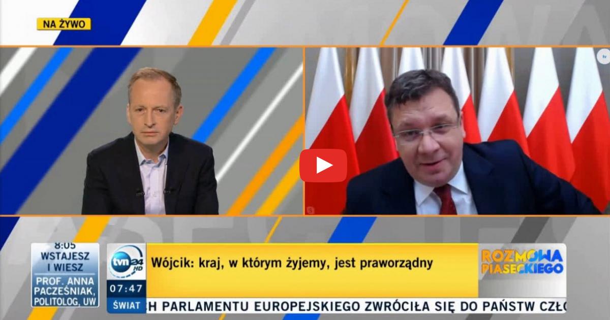 Minister Wójcik: Praworządność ma się bardzo dobrze w Polsce. Ja nie narzekam.