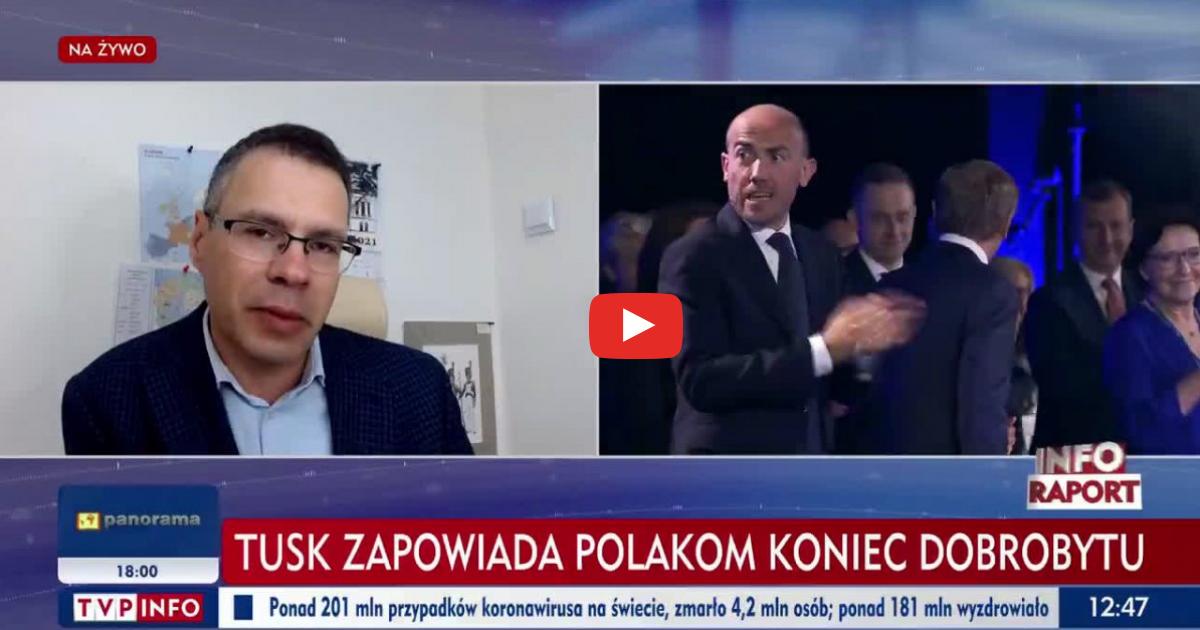 M.Karnowski w TVPIS -“D.Tusk czuje się źle, kiedy Polakom żyje się lepiej”