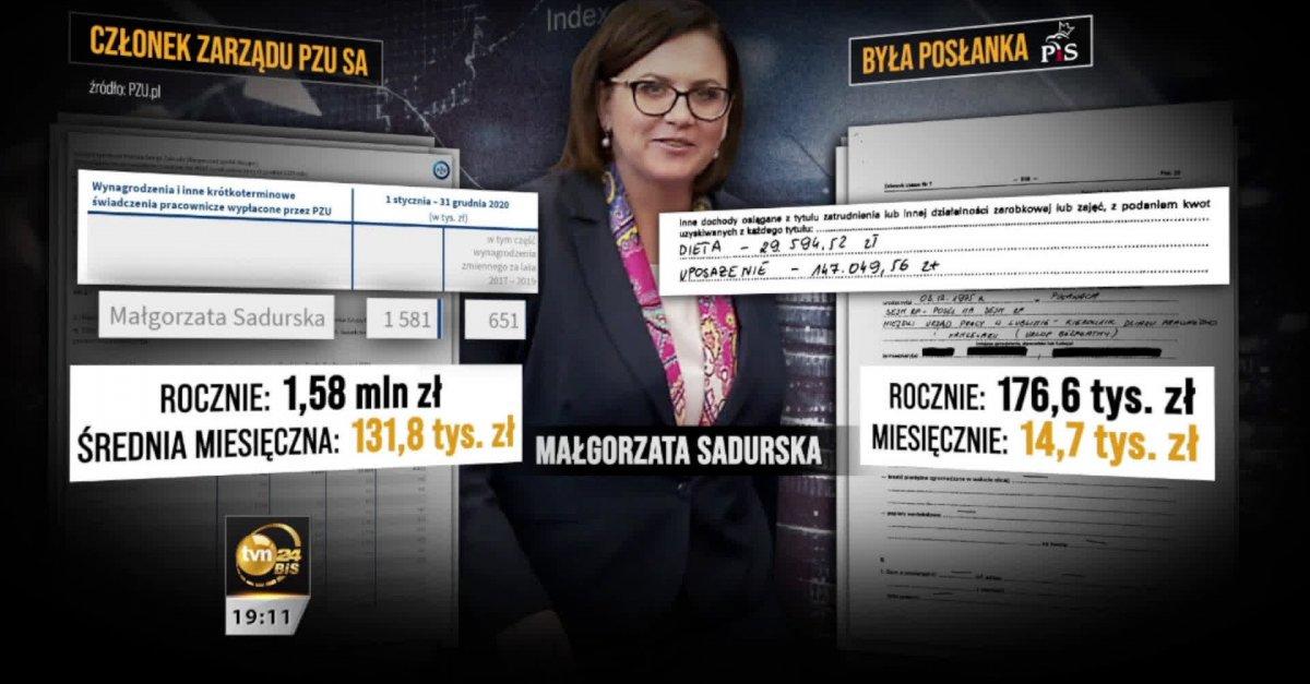 Fakty TVN o wielotysięcznych zarobkach byłych posłów PiSu, nepotyzmie i kolesiostwie w partii.