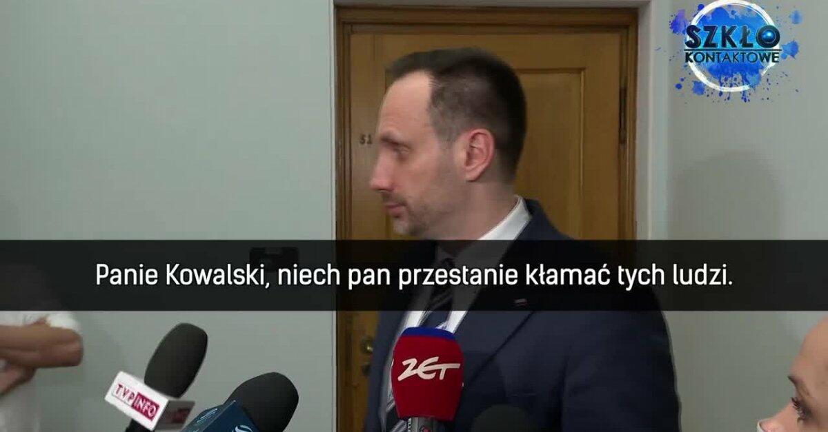 Janusz Kowalski przyłapany na kłamstwie.