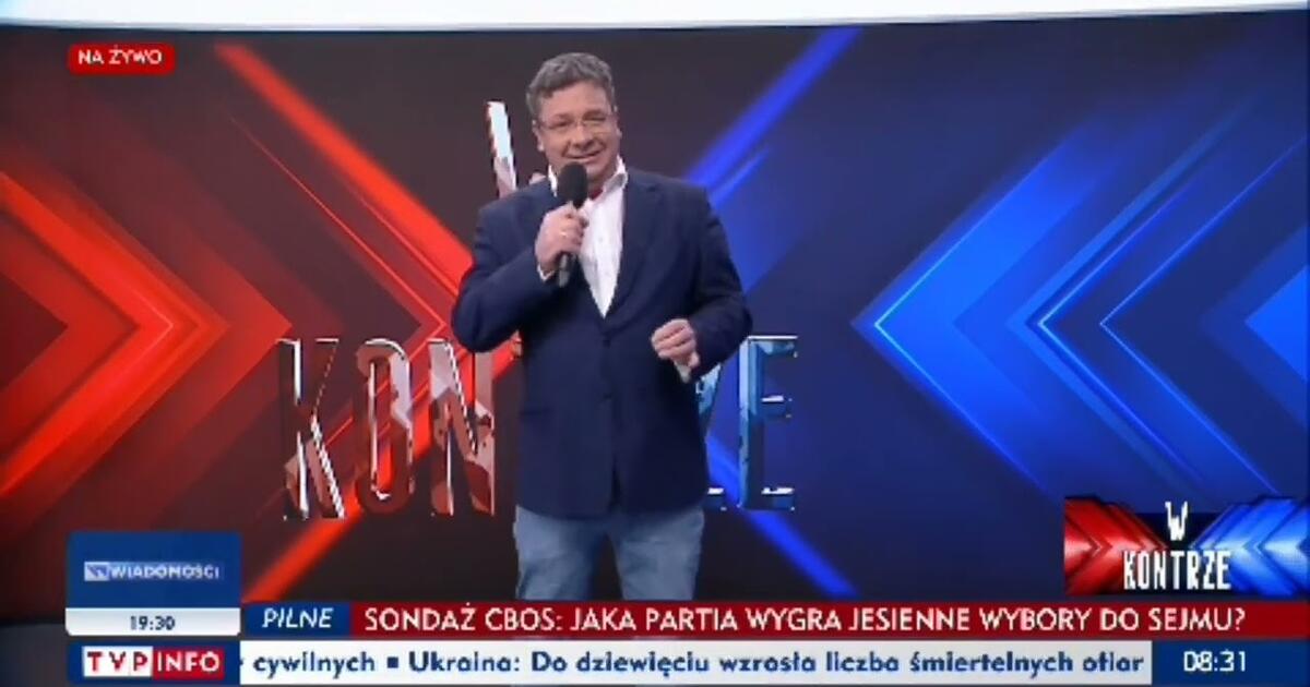 Michał Wójcik śpiewa “Parostatek” Krzysztofa Krawczyka w TVP Info