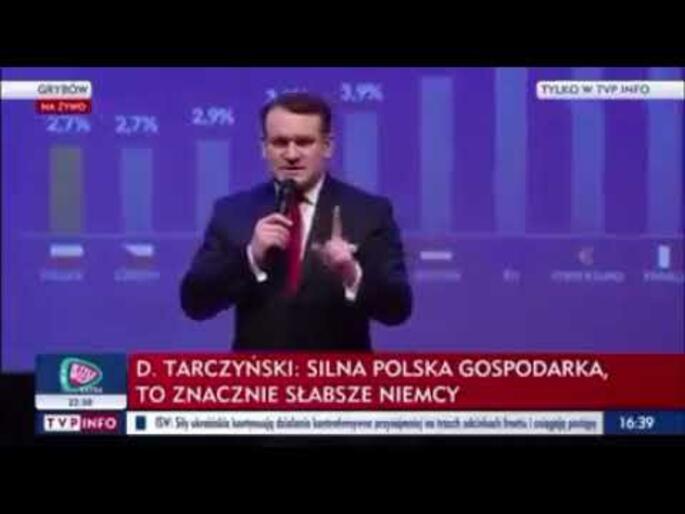 Europoseł Tarczyński się odkleił.