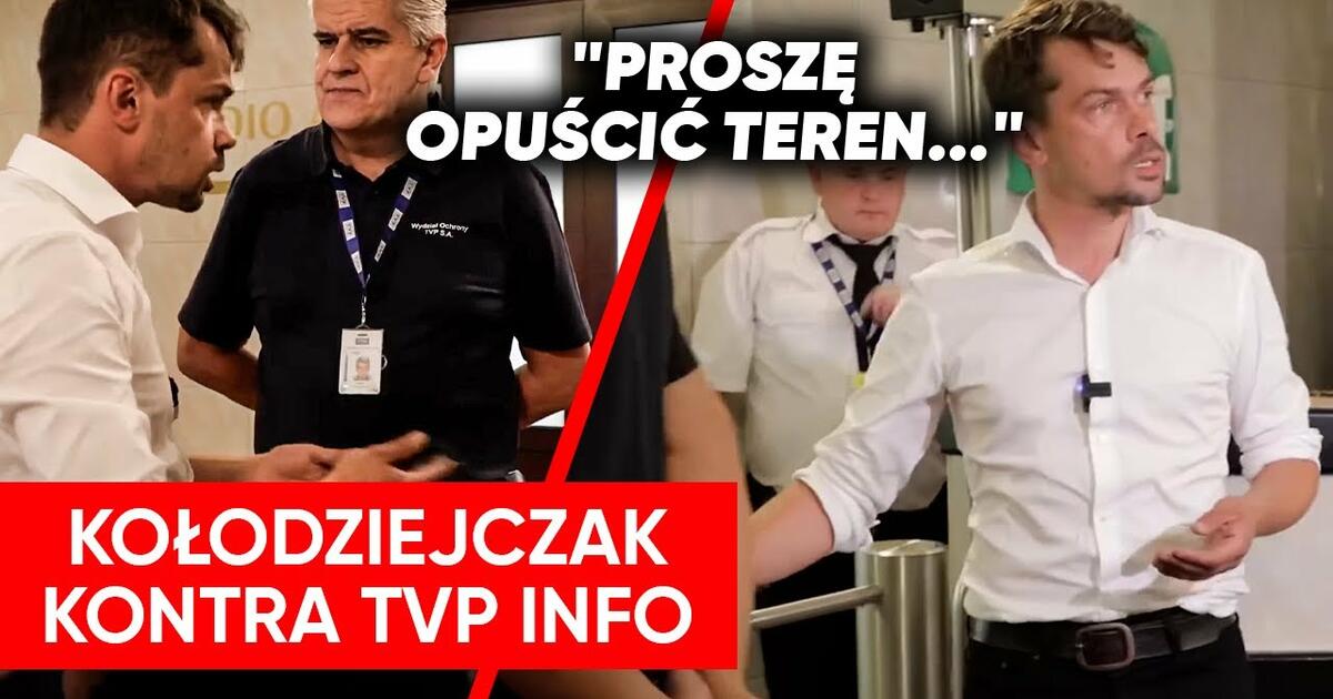 Nie wpuścili Kołodziejczaka do TVP. Przyjechała policja. “Proszę opuścić teren”