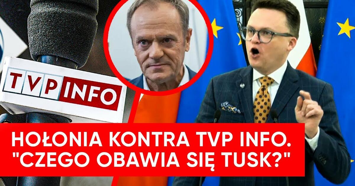 Hołownia vs. TVP Info. Dziennikarz zapytał o słowa Tuska