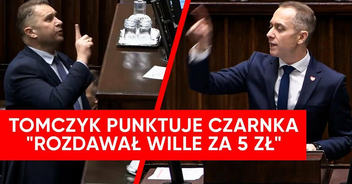 Tomczyk punktuje Czarnka: Rozdawał wille za 5 zł. “Zajmie się nim prokuratura”