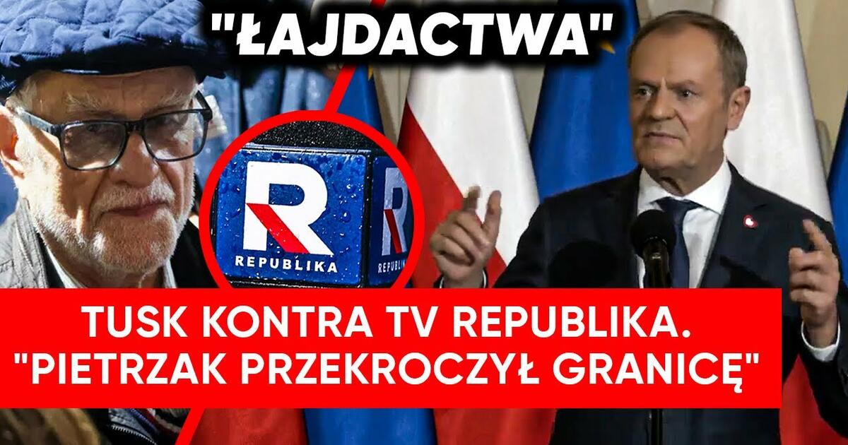 Tusk starł się z TV Republika. “Pietrzak przekroczył wszystkie granice”