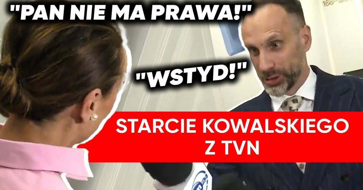 “Wstyd po prostu!”. Kowalski nie wytrzymał z TVN. Krzyki w Sejmie