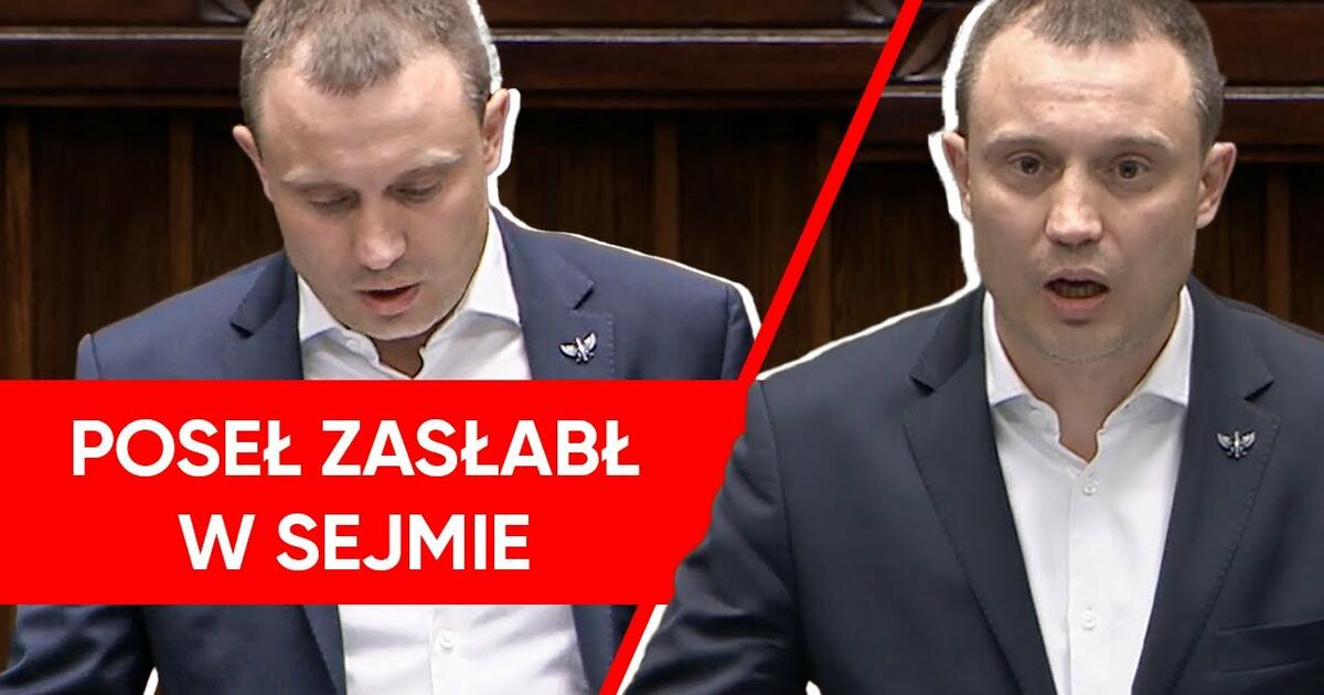 Poseł zasłabł na mównicy. Niecodzienna sytuacja w Sejmie