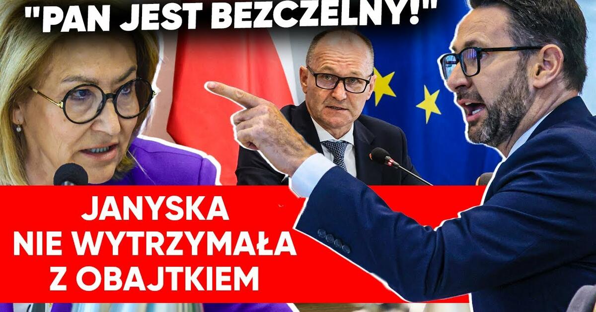 Obajtek wpadł w szał: To pani jest bezczelna! Krzyczał na Janyskę