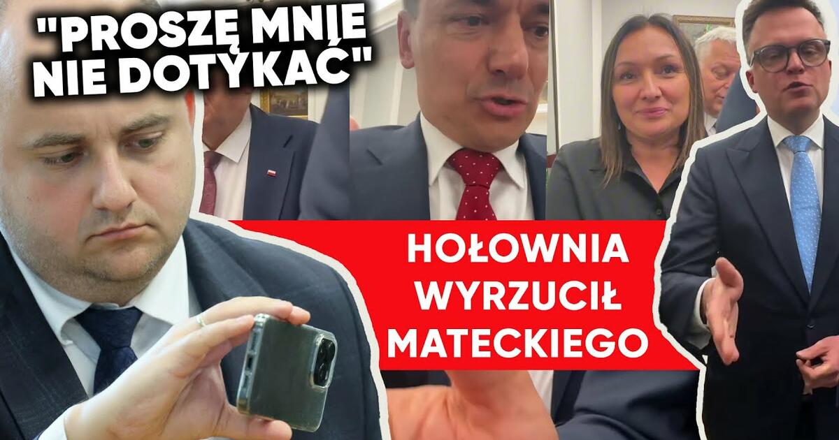 “Tu nie można nagrywać”. Matecki starł się z szefem kancelarii Hołowni