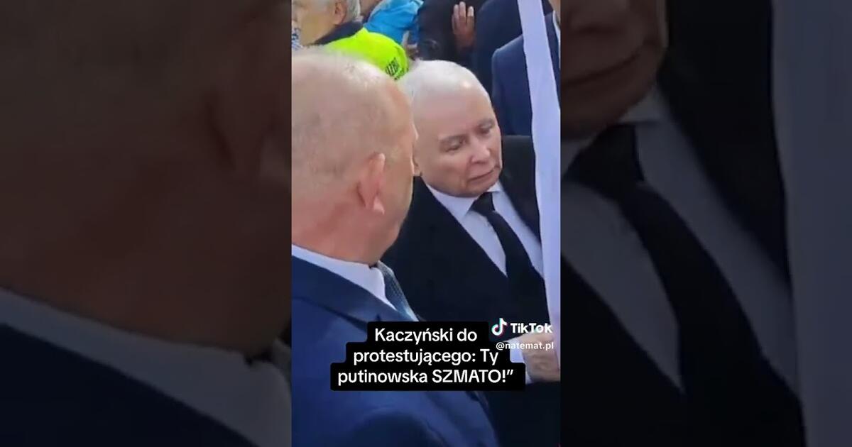 Kaczyński do protestującego: Ty putinowska SZMATO!”